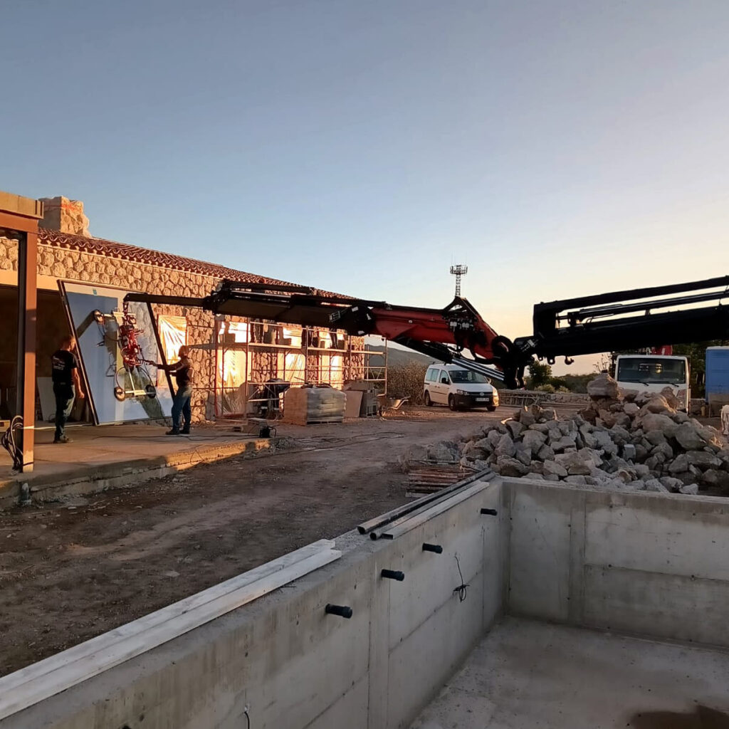 Ventosas para transporte e instalación de cristales en Mallorca