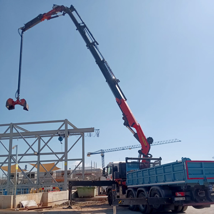 Barra extensora de 6 metros de Bivalva en Mallorca con Transmoll